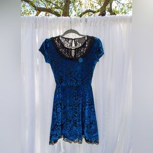 Limited edition miss peregrines hot topic dress - Blue Velvet - XS